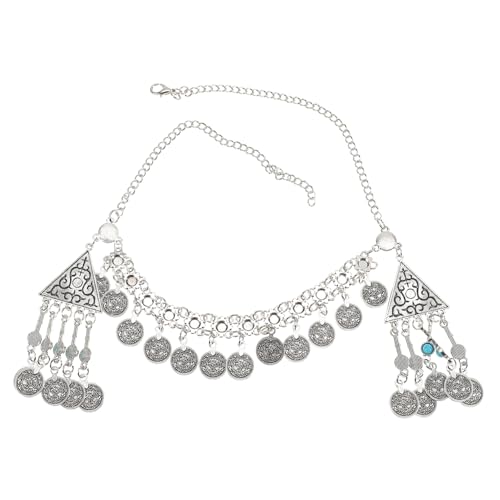 COLLBATH Alte Kopfbedeckung Retro Zubehör Erwachsene Vintage -kopfbedeckung Kette Verknotet Für Stirnband Stirn Kopfbedeckung Quaste Festival Kopfbedeckung Münzschmuck Blau Zinklegierung COLLBATH Alte Kopfbedeckung Retro Zubehör Erwachsene Vintage -kopfbedeckung Kette Verknotet Für Stirnband Stirn Kopfbedeckung Quaste Festival Kopfbedeckung Münzschmuck Blau Zinklegierung von COLLBATH