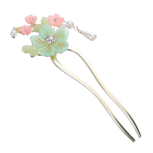 COLLBATH Antike Chinesische Haarnadel mit Blumenmotiv Leichter Haarschmuck aus Glasiertem Legierungsmetall Traditioneller Hanfu haarstab für Frauen für Hochzeit Party Cosplay und Tanz von COLLBATH