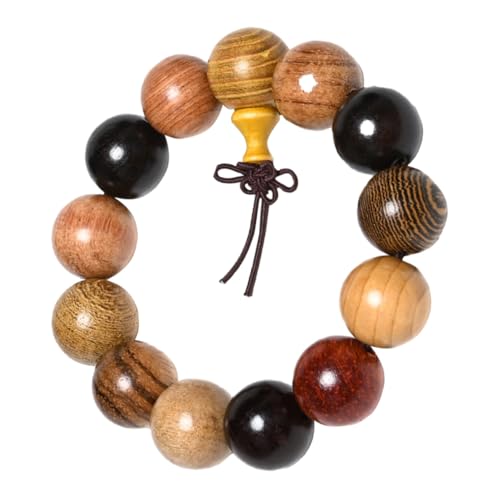 COLLBATH Armband Aus Sandelholzperlen Armbänder Für Männer Handschmuck Bettelarmband Holz Armband Holz Armbänder Buddha-perlen-armband Bond-armbänder Für Paare Hölzernes Armband Multi-juwel von COLLBATH