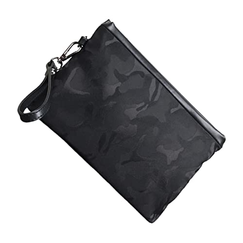 COLLBATH Brieftasche Herren Oxford-Stoff Mit Reißverschluss Handtasche Großem Fassungsvermögen Kreditkartenetui Geldaufbewahrungstasche von COLLBATH