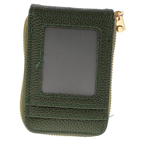 COLLBATH Kartentasche Mit Reißverschluss Kartenhalter Für Kreditkarten Ausweistasche Aus Pu Und Aluminiumlegierung Kartenetui Kleines Portemonnaie von COLLBATH