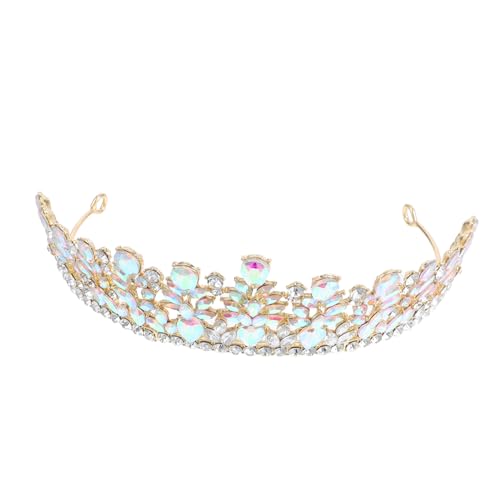 COLLBATH Barock Vintage Brautkrone mit Funkelnden Marquise Strasssteinen Stilvolles Hochzeits Tiara Haarschmuck Vielseitig für Braut Hochzeit Fotoshooting und Festliche Anlässe von COLLBATH