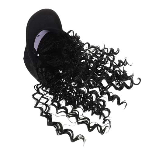 COLLBATH Baseballmütze Mit Lockiger Perücke Für Damen Aus Kunsthaar Für Täglichen Gebrauch Und Besondere Anlässe Mit Modischen Locken Und Verbessertem Komfort von COLLBATH