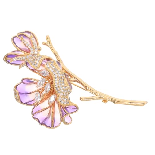 COLLBATH Begonien Blumenbrosche Cardigan Clip Modische Kragennadel Damen Dekorative Broschen Broschen Accessoires Anstecknadel Für Rucksack Blumenbrosche Für Hochzeit Kleidung von COLLBATH