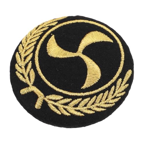 COLLBATH Besticktes Matrosenabzeichen Aus Metall Und Baumwolle Für Kostümaccessoires Und Diy Aufnäher Für Seemannsmützen Und Uniformen von COLLBATH