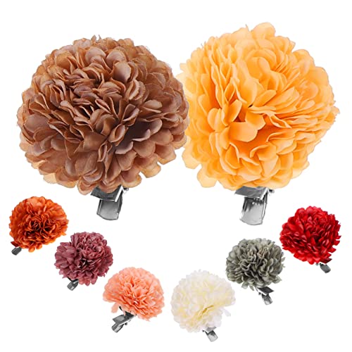 COLLBATH 8 Stück Blumen-haarspangen Satz Haarnadeln Haarschmuck Für Damen Brosche Mit Haarspange Haarblumen Accessoires von COLLBATH