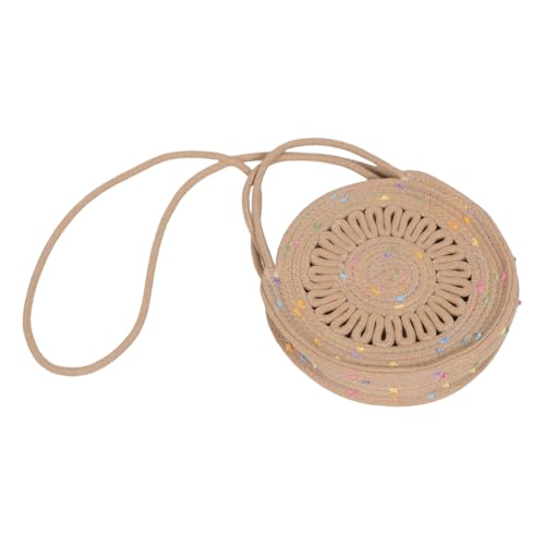 COLLBATH Boho Crossbody Umhängetasche Kleine Baumwollseil Schultertasche Leicht Tragbar Sommer Reise Strand Bohemian Stil Frauen Sling Tasche Minimalistisch Komfortabel Für Alltag und von COLLBATH