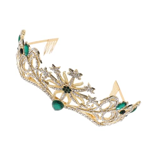 COLLBATH Brautkrone Geburtstagskönigin -Krone Haarschmuck für die Braut Hochzeits Kopfbedeckung für Frauen Prinzessin Braut Tiara Haarschmuck Hochzeit Stirnband Legierung Strass von COLLBATH