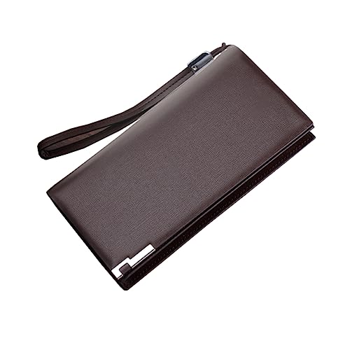 COLLBATH Herren Geldbörse Mit Reißverschluss Große Kapazität Minimalistische Geldbörse Kaffeebraun Herren-Accessoires Ausweishülle von COLLBATH