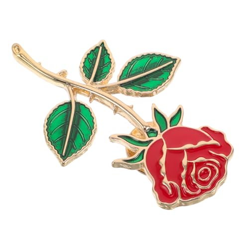 COLLBATH Emaille-brosche Mit Rosenblumen Blumen-anstecknadel Aus Metall Schal-anstecknadel Für Frauen Kleider-accessoires Für Hochzeit Geburtstag Valentinstag von COLLBATH