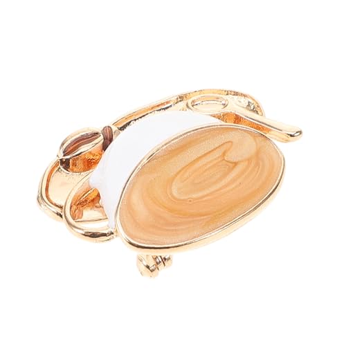 COLLBATH Cartoon Kaffeetasse Brosche Brosche Für Kleidung Dekorative Corsage Für Pullover Cardigans Und Schals Praktisches Accessoire Für Eleganten Look von COLLBATH