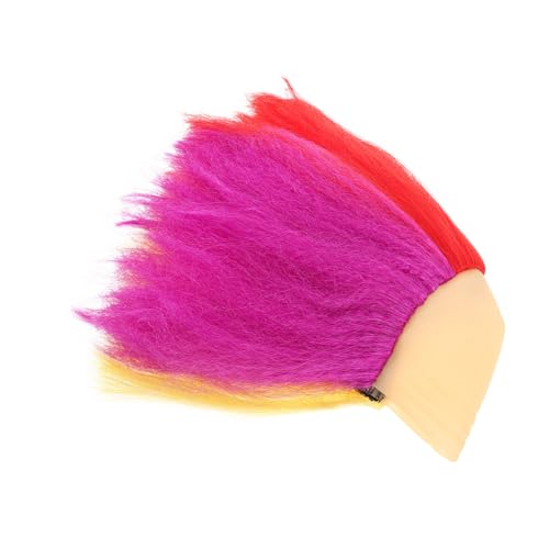 COLLBATH Bunte Halloween Perücke für Frauen und Männer Leichte Komfortable Party Bühnenperücke Mehrfarbiges Design für Cosplay Dj Theater und Faschingsfeiern von COLLBATH