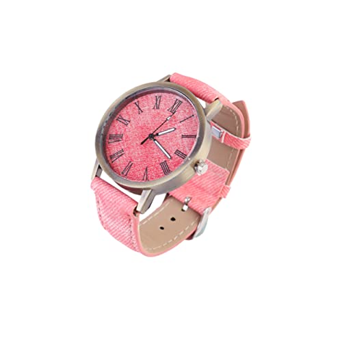 COLLBATH Canvas Uhr Zarte Quarzuhr für Damen Rosa Handgelenkdekoration Stilvolle Armbanduhr für Jeden Anlass von COLLBATH