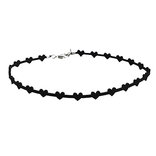 COLLBATH Herz-design Kette Für Mädchen Choker Mit Schlüsselbein-muster Verstellbare Modisches Für Party Und Alltag von COLLBATH