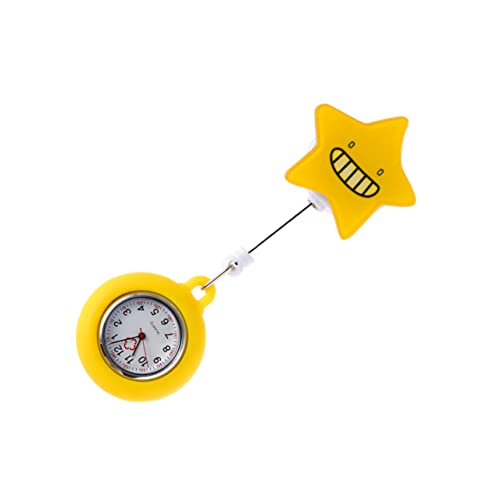 COLLBATH Clip-on-Uhr Für Ärzte Einziehbare Ausweisrolle Teleskop-taschenuhr von COLLBATH