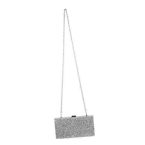 COLLBATH Clutch Bag Damen Handtasche mit Funkelnden Strasssteinen Portable Abendtasche für Hochzeit und Party Geräumig für Handy Geldbörse und Make Up Silberfarbene Modeaccessoire COLLBATH Clutch Bag Damen Handtasche mit Funkelnden Strasssteinen Portable Abendtasche für Hochzeit und Party Geräumig für Handy Geldbörse und Make Up Silberfarbene Modeaccessoire von COLLBATH
