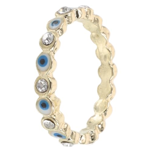 COLLBATH Dämonenaugen Ring Schmuck Augenring Glücksringe Böser Blick Strass Fingernagelringe Strassringe Für Frauen Ringaugen Böser Halloween Ring Mittlere Ringe Für von COLLBATH