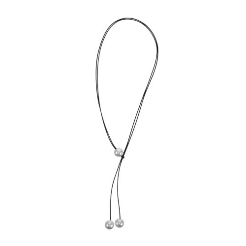 COLLBATH Damen Choker Halskette mit Doppelter Wachsschnur Imitationsperlen Eleganter Modeschmuck für Partys Leicht Hautfreundlich für Modebewusste Frauen COLLBATH Damen Choker Halskette mit Doppelter Wachsschnur Imitationsperlen Eleganter Modeschmuck für Partys Leicht Hautfreundlich für Modebewusste Frauen von COLLBATH