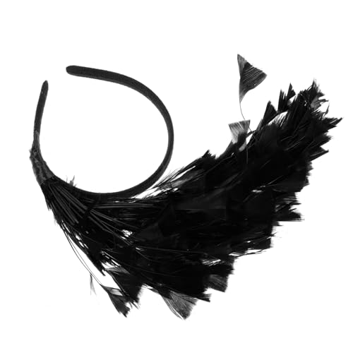 COLLBATH Damen Stirnband Federlos Design Karneval Party Kopfschmuck Haarband Für Hochzeit Cosplay Weihnachten Halloween Fotoboots von COLLBATH