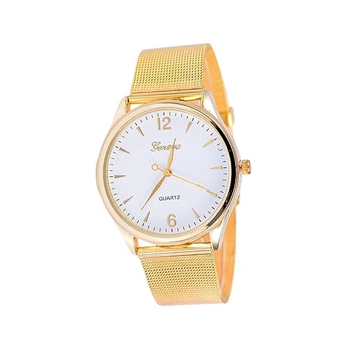 COLLBATH Goldene Damen Armbanduhr Mit Mesh-gürtel Quarzuhr Kristall-treibsandperlen Ultradünn Langlebig Für Damen COLLBATH Goldene Damen Armbanduhr Mit Mesh-gürtel Quarzuhr Kristall-treibsandperlen Ultradünn Langlebig Für Damen von COLLBATH