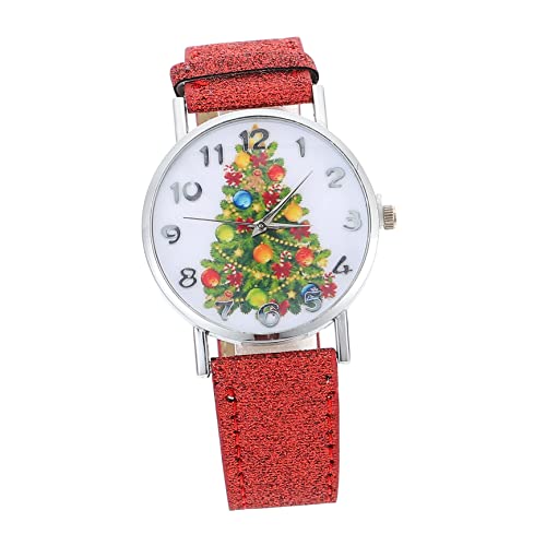 COLLBATH Damenarmbanduhr Mit Weihnachtsmuster Edelstahlarmbanduhr Präzise Zeitmessung Dekorative Uhr Studentenuhr von COLLBATH