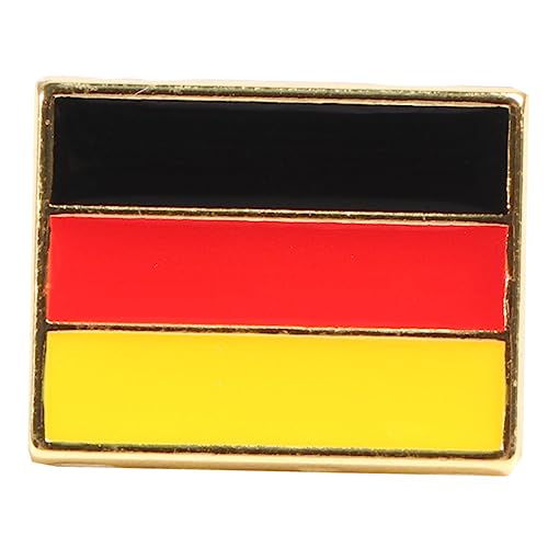 COLLBATH Brosche Deutsche Flagge Metall Anstecknadel Kreatives Design Kleidung Dekoration für Damen und Herren von COLLBATH