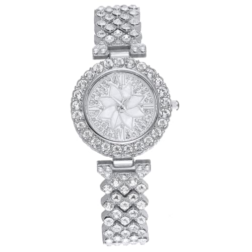 COLLBATH Elegante Damenuhr Freizeitarmbanduhr Zarte Armbanduhr Damenuhr Aus Legierung Mit Strass Verziert Für Viele Anlässe von COLLBATH