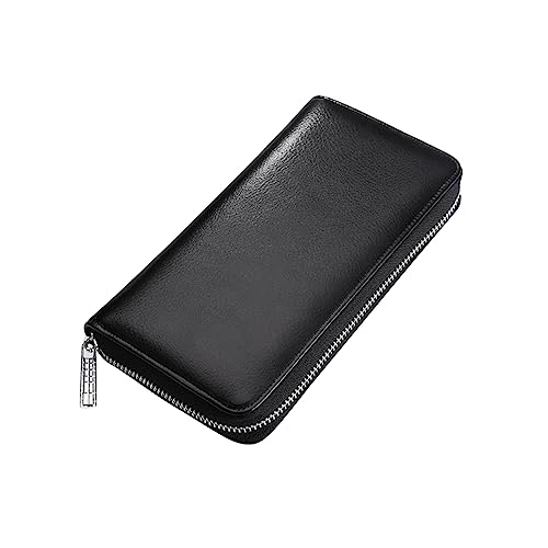 COLLBATH Diebstahl Kartenetui RFID Unisex Geldbörse mit Mehreren Fächern Großer Kapazität für Büro Partys und Täglichen Gebrauch Schwarz von COLLBATH