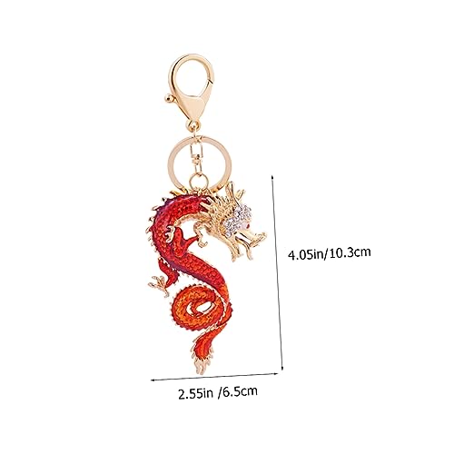 COLLBATH Dragon Schlüsselanhänger Anhänger aus Langlebiger mit Funkelnden Strasssteinen Kleiner Handlicher Taschen und Schlüsselring Modisches DIY Schmuckzubehör für Freunde und Familie von COLLBATH