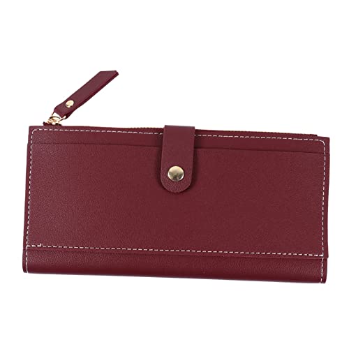 COLLBATH Dreifach Faltbares Portemonnaie Für Damen Mit Münzbörse Aus Pu-Leder Tragbar Und Leicht Für Geldkarten Und Kleingeld von COLLBATH