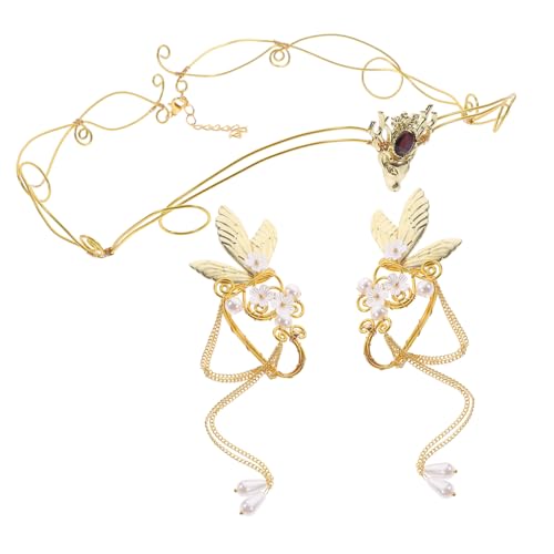 COLLBATH Ear Cuff Ohrklipser Damen Nicht piercing Ohrringe mit Tassel Kronen Design für Geburtstag Hochzeit Party Mode Schmuck von COLLBATH