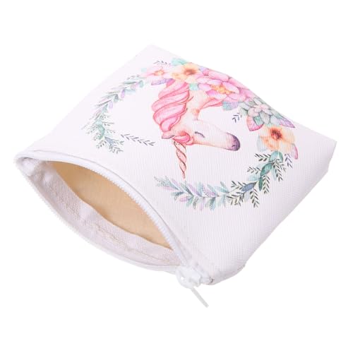 COLLBATH Einhorntasche Tragbar Kleine Geldbörse Mit Reißverschluss Dekorative Reisetasche Für Mädchen Und Frauen Für Schlüssel Und Münzen von COLLBATH