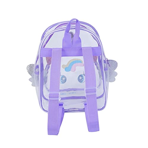 COLLBATH Einhorn Tasche Mädchen Cartoon Rucksack Kindergartenrucksack Kinderschultasche Tragbarer Rucksack Tagesrucksack Für Mädchen Mit Schreibwaren-Aufbewahrungstasche von COLLBATH