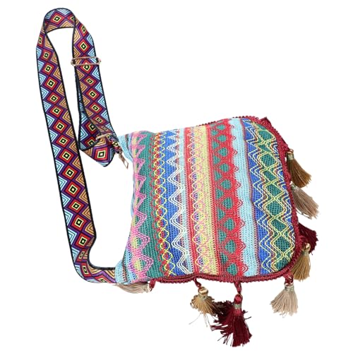 COLLBATH Einzelne Umhängetasche Für Damen Fransentasche Süße Tragetasche Boho Umhängetasche Handtaschen Für Damen Umhänge von COLLBATH