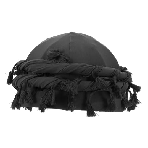 COLLBATH Elastischer Turban Für Herren Dehnbarer Gedrehter Turban Mit Quastendekor Praktisch Zum Wickeln Und Haare Halten von COLLBATH