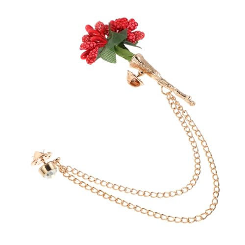 COLLBATH Elegante Blumen-brosche mit Kette Robustes Metall Sicherer Ansteckverschluss Vielseitiger Schmuck für Damen als Geschenk für Hochzeit Party Business und Freizeit COLLBATH Elegante Blumen-brosche mit Kette Robustes Metall Sicherer Ansteckverschluss Vielseitiger Schmuck für Damen als Geschenk für Hochzeit Party Business und Freizeit von COLLBATH
