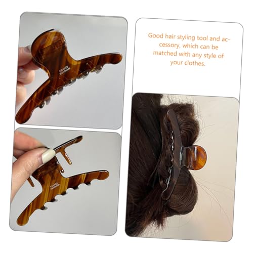 COLLBATH Eleganter Acetat Haarspangen clip Bernstein karamell Robuster Haarkralle für Damen Modischer Haarschmuck für Alltag Party und Feier Einfaches Styling Langlebiges Material von COLLBATH