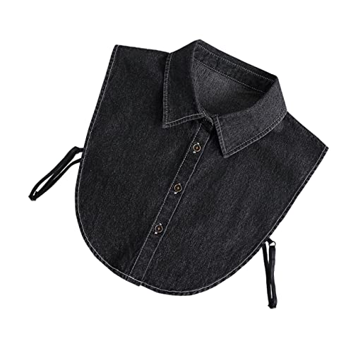 COLLBATH Falscher Kragen Abnehmbar Für Damen Jeanskragen Freizeit Hemd Charmant Und Modisch Leicht Zu Waschen Und Pflegen von COLLBATH
