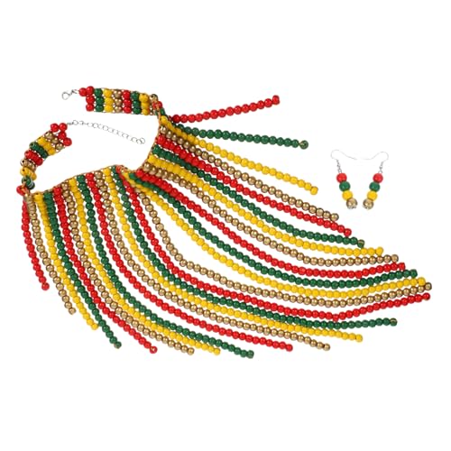 COLLBATH Farbenfrohe Holzperlenkette für Damen Retro Handmade Statement Schmuckstück Ethnisches Boho Accessoire für Vielseitige Outfits Jahreszeiten COLLBATH Farbenfrohe Holzperlenkette für Damen Retro Handmade Statement Schmuckstück Ethnisches Boho Accessoire für Vielseitige Outfits Jahreszeiten von COLLBATH