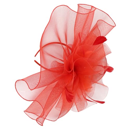 COLLBATH Fascinator-stirnband Für Damen Kopfbedeckung Im Vintage-stil Netzschleier Und Feder-design Einfach Zu Tragen Elegantes Party-accessoire von COLLBATH