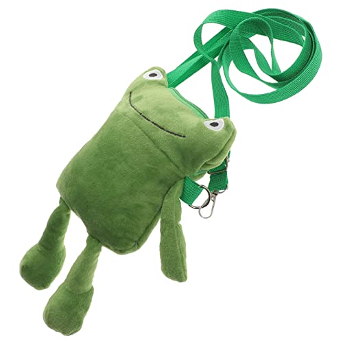 COLLBATH plüsch tasche frosch Damen-Umhängetasche, Schultertasche mit Reißverschluss, kleine Handtasche Süße Tasche für Damen Frauen Outdoor Reisen Alltag von COLLBATH