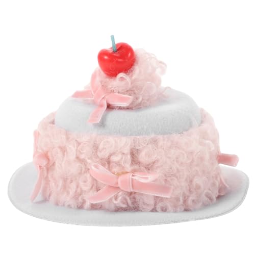 COLLBATH Geburtstagshut Haarclip Mit Kirschcreme-kuchen-design Wiederverwendbar Und Langlebig Für Feiern Passend Für Mädchen Und Frauen Bequem Und Leicht Haaraccessoires Для von COLLBATH