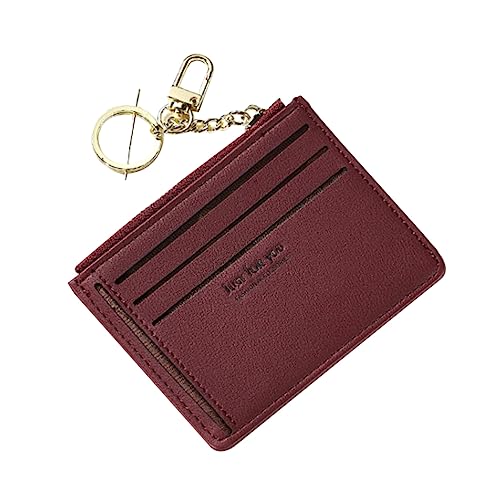 COLLBATH Mini Geldbeutel Für Damen Einfache Kleine Geldbörse Aus Leder Reisegeldbeutel Mit Schlüsselanhänger Für Tägliches Tragen Und Einkaufen von COLLBATH
