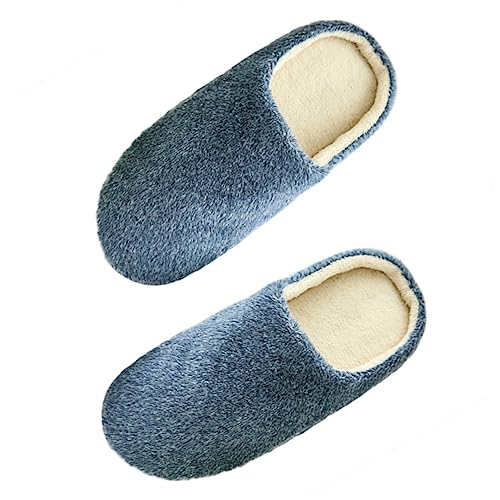 COLLBATH Gemütliche Hausschuhe Damen Herren Winter Plüsch Pantoffeln Weiche Rutschfeste Hausschuhe mit Baumwollpolsterung und Flexiblem Geräuschlosem Softsohle von COLLBATH