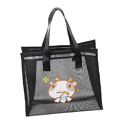 COLLBATH Netz-Strandtasche Leicht Für Spielzeug Handtücher Aufbewahrungstasche Strandutensilien Pooltasche Reisen von COLLBATH