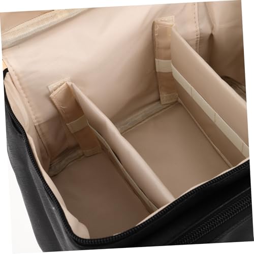 COLLBATH Große wasserdichte PU Kosmetiktasche Damen Tragbarer Reise-Make-up Organizer mit Sicherem Reißverschluss Geräumiges Innenfach Leichter Kulturbeutel für Make-up Pflegeprodukte und von COLLBATH