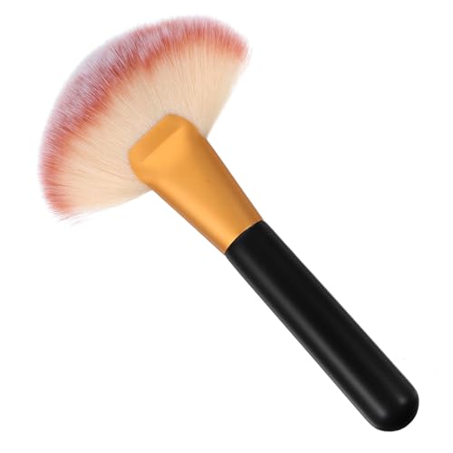 COLLBATH Großer Make up Pinsel mit Holzgriff Nylonhaare Dichtes Haar für Flüssiges und Lockeres Puder Foundation und Blush Sanft zur Haut Vielseitig für Professionelle Zufällige Farbe von COLLBATH