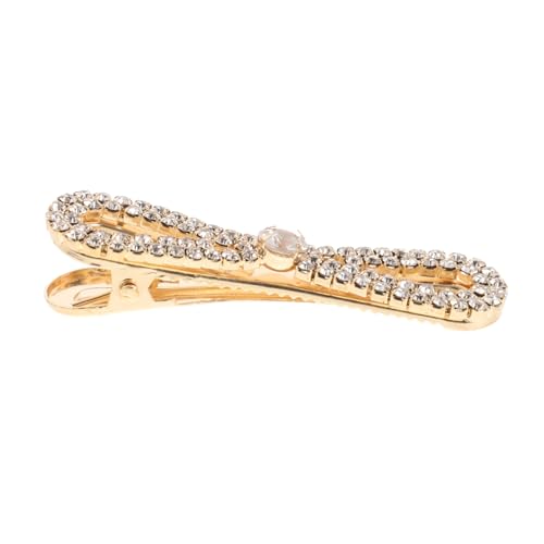 COLLBATH Haarnadel Mit Schleife Und Strasssteinen Haarspangen Mit Entenschnabelclip Für Damen Stylisches Haar-accessoires-styling von COLLBATH