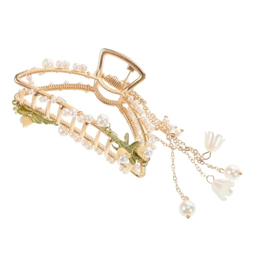 COLLBATH Maiglöckchen-blumen-haarklammer Aus Metall Rutschfeste Haarspange Mit Quaste Haarstyling-zubehör Für Frauen Und Mädchen von COLLBATH