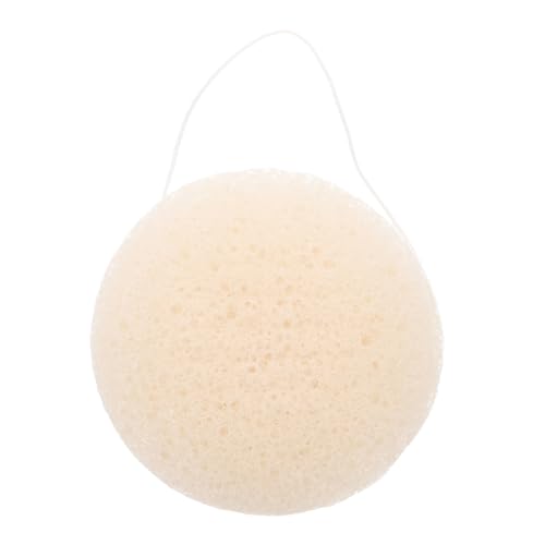 COLLBATH Halbkugelförmiger Weißer Maggikraut Gesichtsreinigungsschwamm Sanfter Peeling schwamm Wiederverwendbarer Make up Entferner Weicher Reinigungsschwamm für Empfindliche Haut von COLLBATH